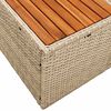 vidaXL Garden Sofa Beige 184 x 62 x 85cm Poly Rattan