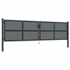 vidaXL Garden Gate Anthracite 400x75 cm Steel