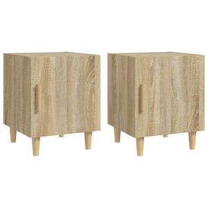 vidaXL Bedside Cabinets 2 pcs Sonoma Oak Engineered Wood