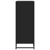 vidaXL Shoe Cabinet Black 75x38x97.5 cm Engineered Wood and Metal