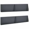 vidaXL Retaining Wall 4 pcs 100 x 12 x 50 cm Steel Anthracite