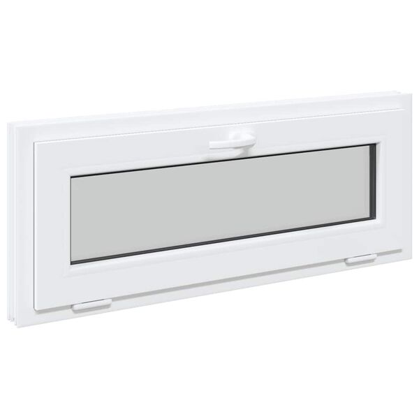 vidaXL Basement Window RISOR 100x40 cm Tilt 3 Glazing White