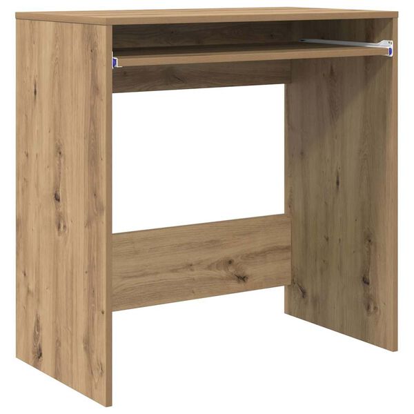 vidaXL Desk with Shelf Artisan oak 77.5 x 43 x 79 cm Engineered Wood