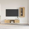 vidaXL TV Cabinet Set with Drawer Artisan Oak Engineered Wood