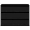 vidaXL Drawer Cabinet Black 80 x 41 x 58 cm Engineered Wood