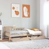 vidaXL Daybed with Drawers without Mattress 90x200 cm Solid Wood
