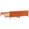vidaXL Bed Frame without Mattress Wax Brown 180x200 cm Super King Solid Wood Pine
