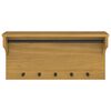 vidaXL Wall-mounted Coat Rack SANDNES 87x30x42 cm Solid Wood Pine