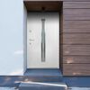 vidaXL Aluminium Front Door White 90x200 cm