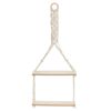 H&S Collection Hanging Shelf with Rope Decoration 30x10x66 cm