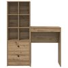 vidaXL Desk with Drawer 2 pcs Artisan Oak