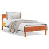 vidaXL Bed Frame without Mattress Wax Brown 90x190 cm Solid Wood Pine