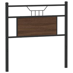 vidaXL Replace Headboard Brown Oak 75 cm Engineered Wood and Steel