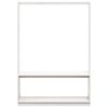 vidaXL Clothes Rack with Shoe Storage White 113x40x157.5 cm Solid Wood Pine