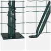 vidaXL Fence with Posts Green 1 x 10 m Steel