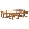 vidaXL Outdoor Sofa Set 6 pcs Natural Solid Acacia Wood