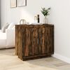 vidaXL Sideboard Smoked Oak 80x40x75 cm Engineered Wood