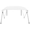 vidaXL 4 Bow Bimini Top White 243x180x137 cm
