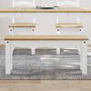 vidaXL Dining Bench PANAMA White 105x30x45 cm Solid Wood Pine