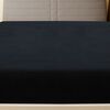 vidaXL Jersey Fitted Sheets 2 pcs Black 90x200 cm Cotton