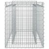 vidaXL Gabion Raised Bed Silver 50 x 100 x 60 cm Galvanised Steel