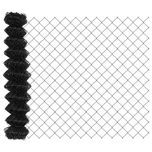 vidaXL Chain Link Fence Grey 10 x 1 m Steel