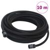 vidaXL Garden Soaker Hose Black 0.6" 10 m Rubber