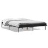 vidaXL Bed Frame without Mattress Black 140x200 cm