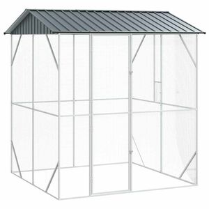 vidaXL Bird Cage Anthracite 215 x 208 x 247 cm Galvanised steel