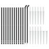 vidaXL Wire Mesh Fence with Spike Anchors Anthracite 0.8x25 m