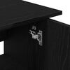vidaXL Aquarium Stand Black Oak 81x36x73 cm Engineered Wood