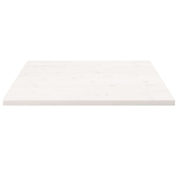 vidaXL Table Top White 70x70x2.5 cm Solid Wood Pine Square