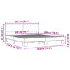 vidaXL Bed Frame without Mattress Sonoma Oak 200x200 cm