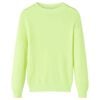 Kids' Sweater Knitted Neon Yellow 116