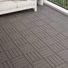 vidaXL Decking Tile 3D Design 11 pcs Dark Brown 30 x 30 cm WPC