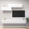 vidaXL 6 Piece TV Cabinet Set White Engineered Wood
