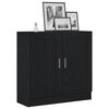 vidaXL Book Cabinet Black Oak 82.5 x 30.5 x 80 cm Engineered Wood