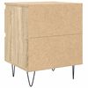 vidaXL Bedside Cabinet Sonoma Oak 40x35x50 cm Engineered Wood