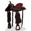 vidaXL Western Saddle, Headstall&Breast Collar Real Leather 16" Brown