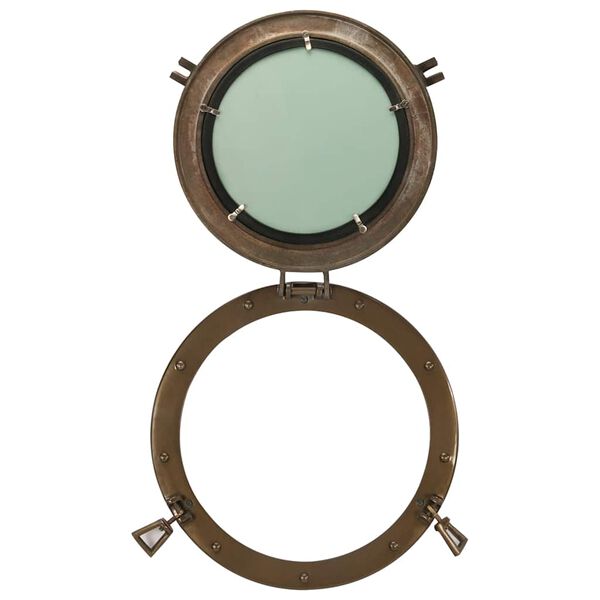 vidaXL&nbsp;Porthole Mirror&nbsp;Wall Hanging&nbsp;&Oslash;38 cm&nbsp;Aluminium and Glass