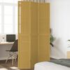 vidaXL Room Divider 3 Panels Brown Solid Wood Paulownia