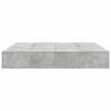 vidaXL Storage Bed Frame Concrete Grey 180 x 200 cm Engineered Wood