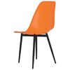 vidaXL Dining Chairs 4 pcs Orange PP