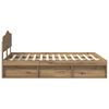 vidaXL Bed Frame Artisian Oak 140 x 200 cm Solid Pine Wood