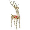 vidaXL 3D Reindeer 140 LEDs Warm white 70 x 41 x 128 cm Rattan