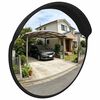 vidaXL Convex Traffic Mirror PC Plastic Black 30 cm Outdoor