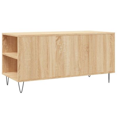 vidaXL Coffee Table Sonoma Oak 102x44.5x50 cm Engineered Wood