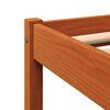 vidaXL Bed Frame without Mattress Wax Brown 140x190 cm Solid Wood Pine