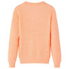 Kids' Sweater Knitted Bright Orange 140