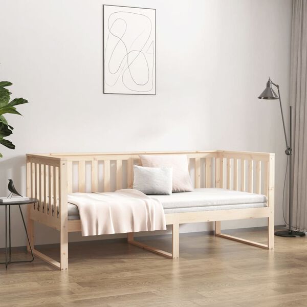 vidaXL Day Bed without Mattress 90x200 cm Solid Wood Pine